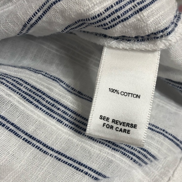 ❌SOLD❌ WILLOW & ROOT Striped Ruffle Cropped Top XS - Picture 8 of 8